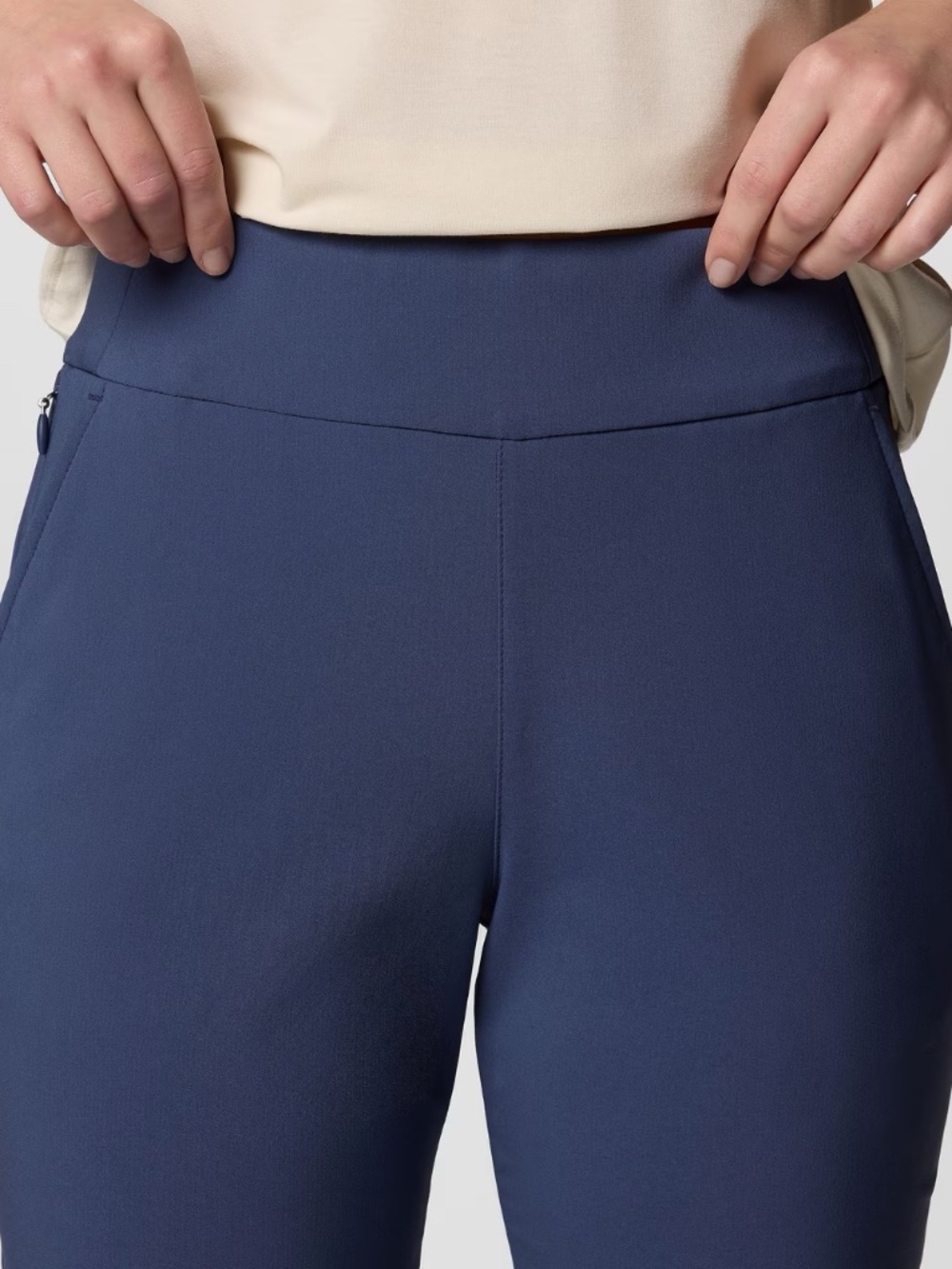TWO PAIR Columbia All Seasons Pull-On Pants, Size XL, Black and Nocturnal (Blue) - Picture 3 of 12